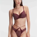 Desire Closet Fantezi Çiçek Desenli Destekli Balenli Kaplı Dantel Detaylı İç Çamaşırı Takımı