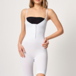 Desire Closet Beyaz Mi Emay 2093 Ön Agraflı Göğsü Açık Paçalı Boy Korse