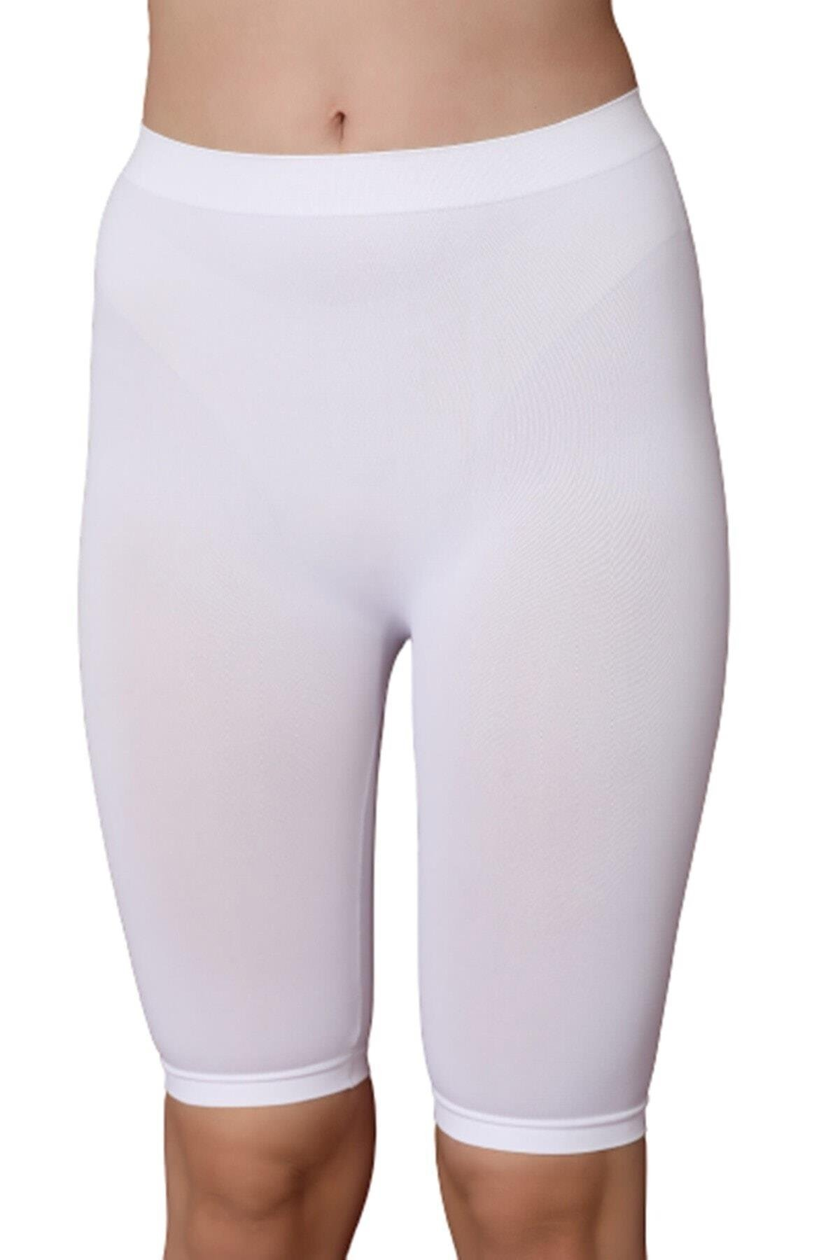 BEYAZ-MI-Emay-3856-Soft-Kapri-Tayt-4f4a Desire Closet Beyaz Mi Emay 3856 Soft Kapri Tayt - Görsel 1