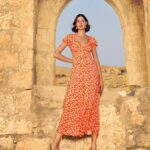 Desire Closet Viskon Çiçek Desenli Kısa Kollu Elbise