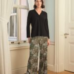 Desire Closet Çiçek Yaprak Ve Etnik Desenli Uzun Kollu Pijama Takımı