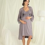 Desire Closet Dantelli Hamile Lohusa Sabahlık Takımı
