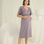 Desire Closet Dantelli Önü Düğmeli Hamile Lohusa Gecelik