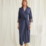 Desire Closet Dantelli Ve Kuşaklı Sabahlık