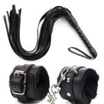 Deri Bileklik Kırbaç Harness Set