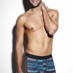 Desire Closet Erkek Pamuklu Yan Fileli Çizgili Boxer