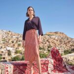 Desire Closet Etnik Desenli Saten Etek Takımı