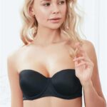 Desire Closet Balenli Desteksiz Dolgusuz Askısız Straplez Günlük Klasik T-Shirt Sütyeni
