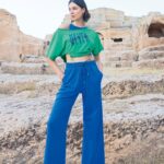 Desire Closet Kısa Kollu "Never Give Up" 3'Lü Crop Eşofman Takımı