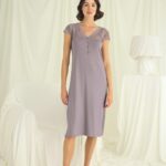 Desire Closet Kolu Omzu Ve Yakası Dantelli Önü Düğmeli Gecelik