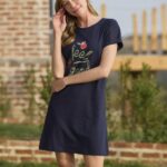 Desire Closet Meyve Ve Yaprak Baskılı Dantelli "Feel Good" Gecelik