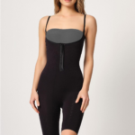 Desire Closet Siyah Mi Emay 2093 Ön Agraflı Göğsü Açık Paçalı Boy Korse