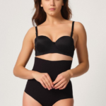 Desire Closet Siyah Mi Emay 2708 Lazer Yüksek Bel Kesim Slip Hayalet Korse