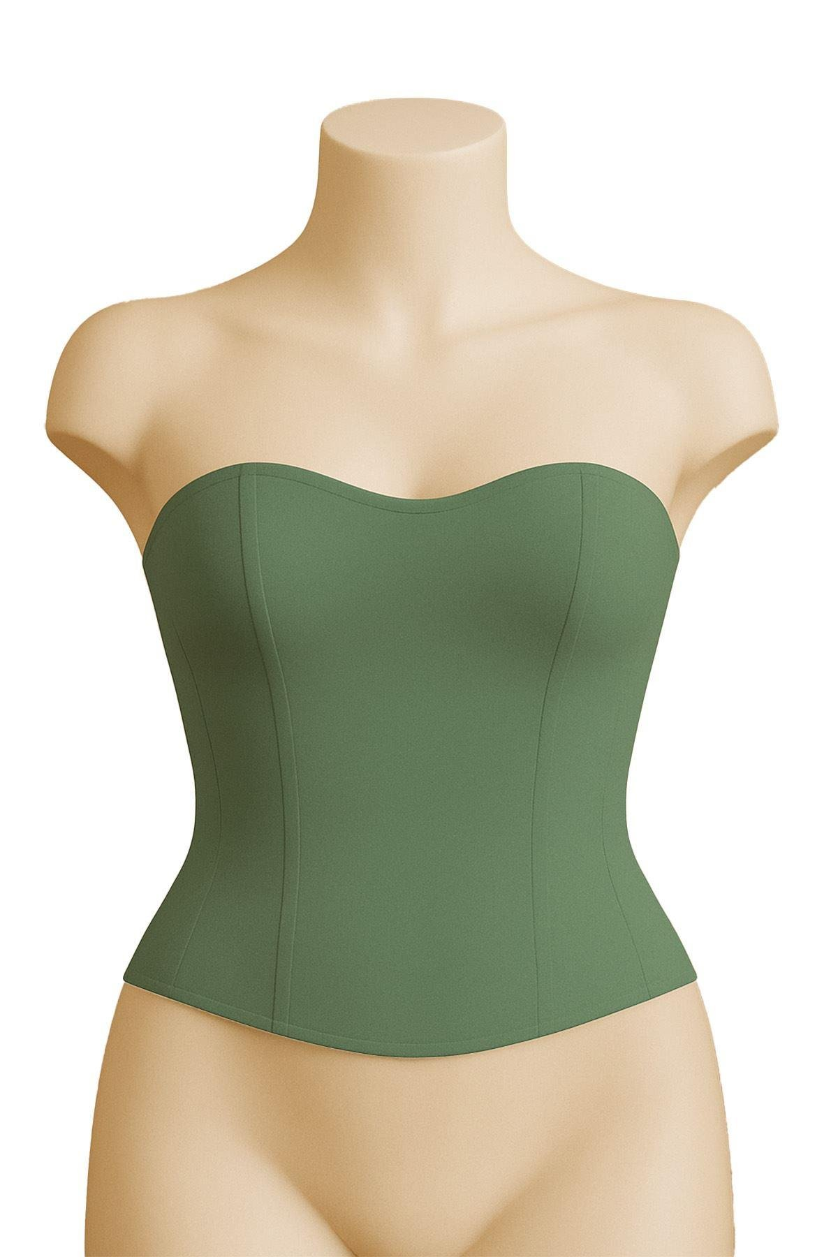 YESIL-MI-Emay-9155-Terletici-Bustiyer-2334 Desire Closet Yeşil Mi Emay 9155 Terletici Korse Büstiyer - Görsel 1
