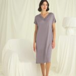 Desire Closet Yakası Dantelli Kısa Kollu Gecelik