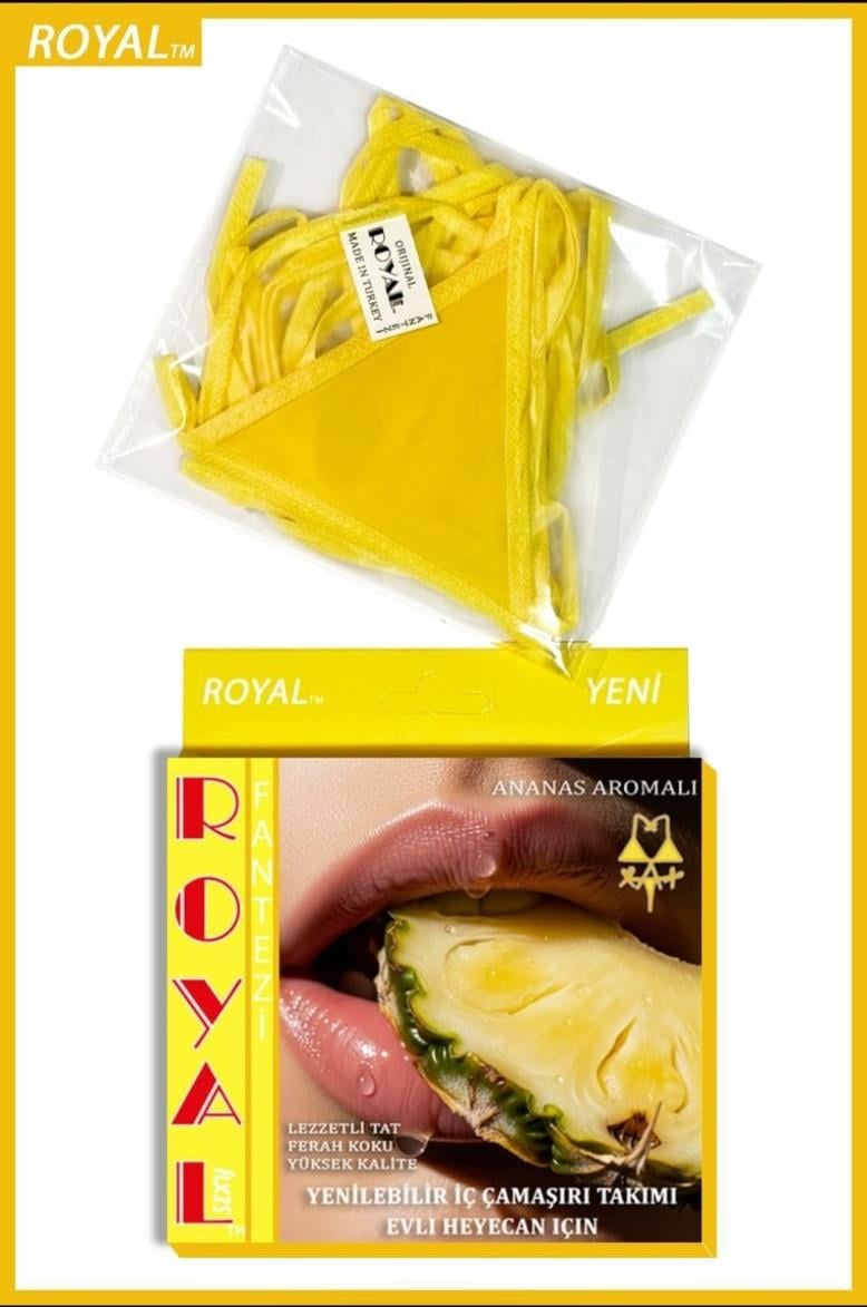 arias-closet-fantezi-tuketilebilen-yen-b9fec6 Fantezi Tüketilebilen Yenilebilir Ananas Aromalı İç Çamaşırı Takımı - Görsel 1