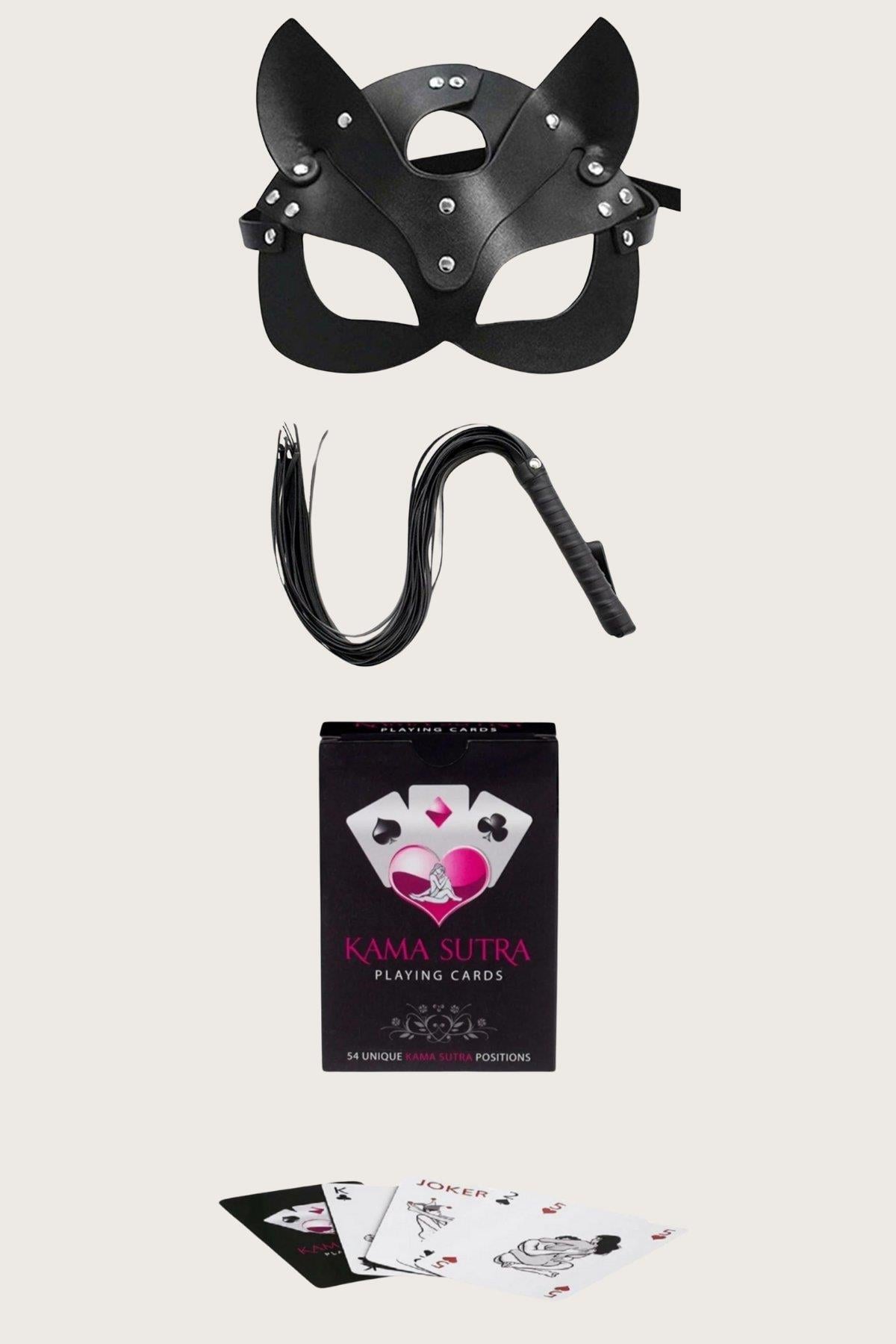 arias-closet-sexy-gorselli-oyun-karti-aa473- Sexy Görselli Oyun Kartı Kama Sutra Kırbaç Maske Set - Görsel 1
