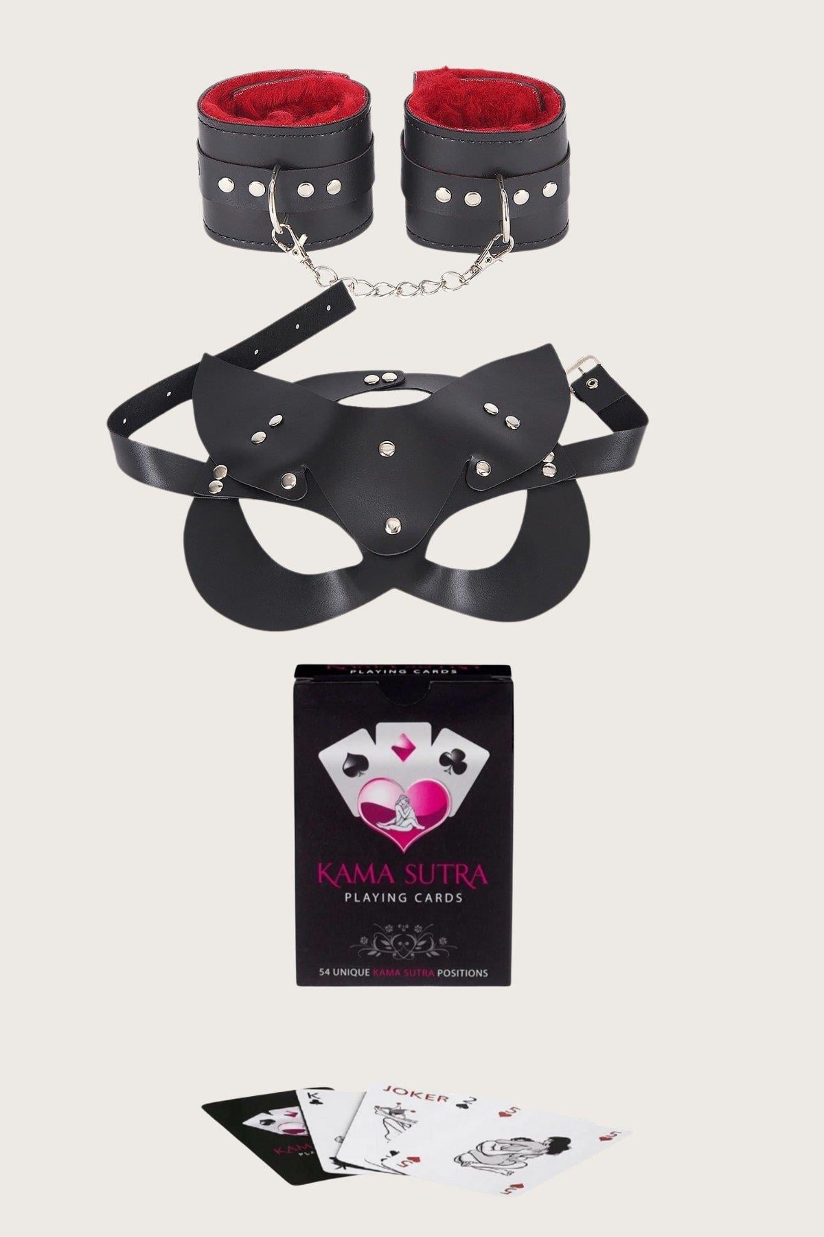 arias-closet-sexy-gorselli-oyun-karti-e-6034 Sexy Görselli Oyun Kartı Kama Sutra Kelepçe Maske Set - Görsel 1