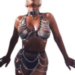 Zincir Detaylı Fantezi Harness Aksesuar