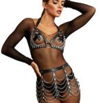 Zincir Detaylı Fantezi Harness Aksesuar